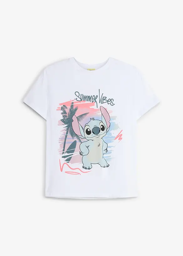 Disney Stitch T-Shirt aus reiner Baumwolle, Lilo & Stitch