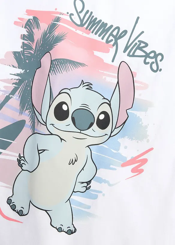 Disney Stitch T-Shirt aus reiner Baumwolle, Lilo & Stitch