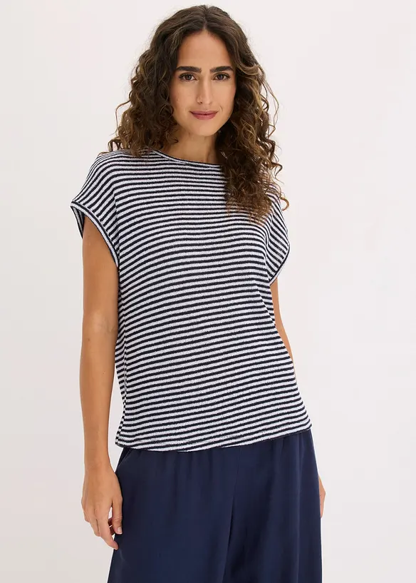 T-shirt en viscose m&eacute;lang&eacute;e, bonprix