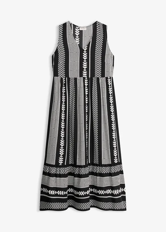 Maxikleid aus flie&szlig;ender Viskose, bonprix