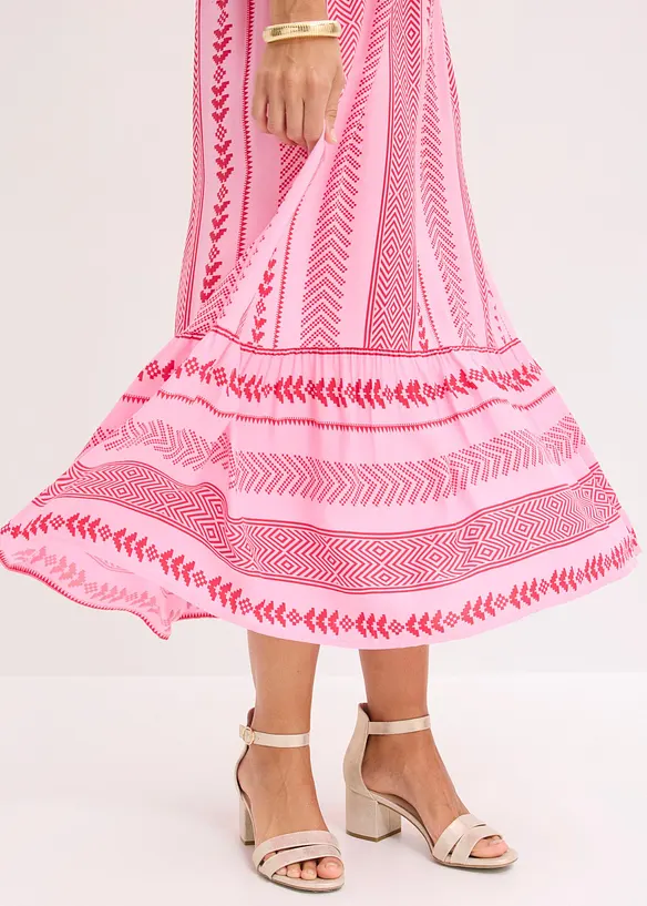 Maxikleid aus flie&szlig;ender Viskose, bonprix