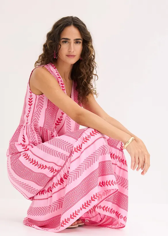 Maxikleid aus flie&szlig;ender Viskose, bonprix
