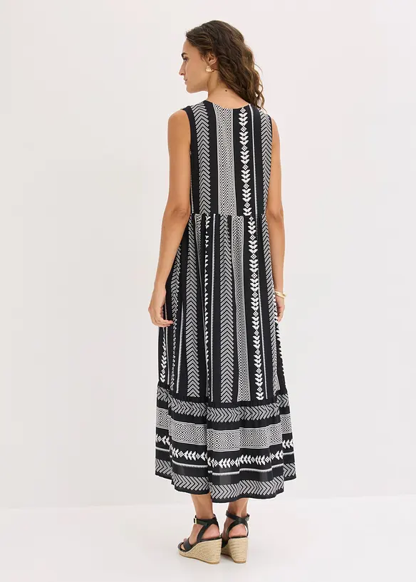 Maxikleid aus flie&szlig;ender Viskose, bonprix