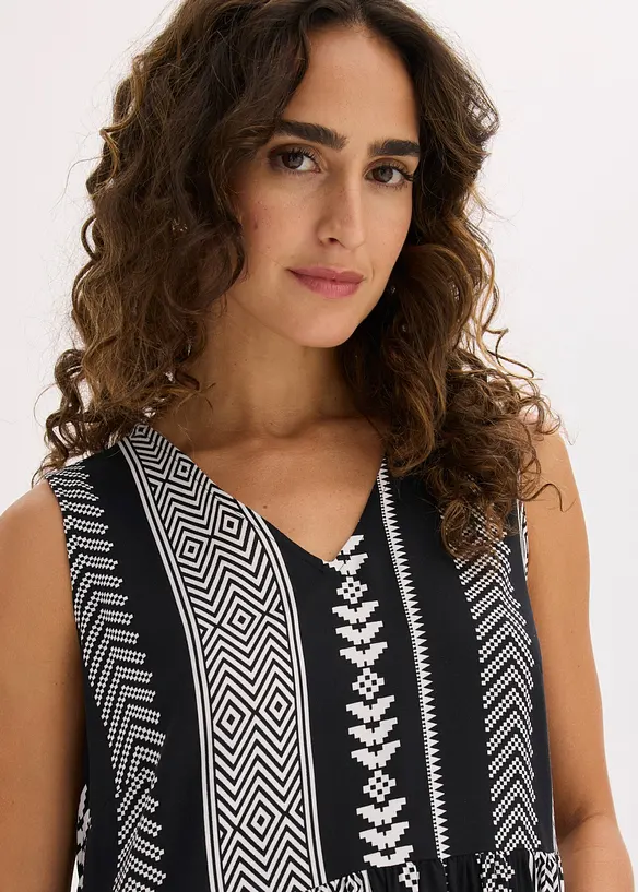 Maxikleid aus flie&szlig;ender Viskose, bonprix
