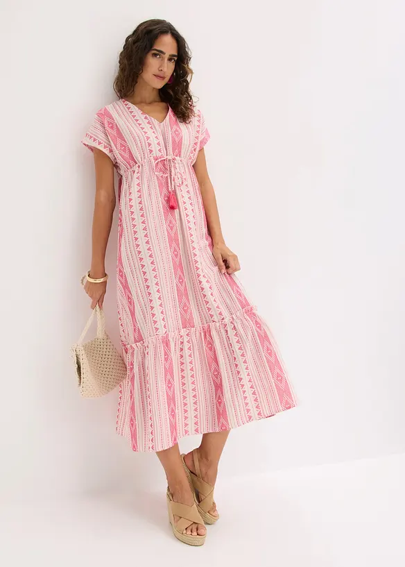 Midikleid aus Baumwoll-Mix, bonprix