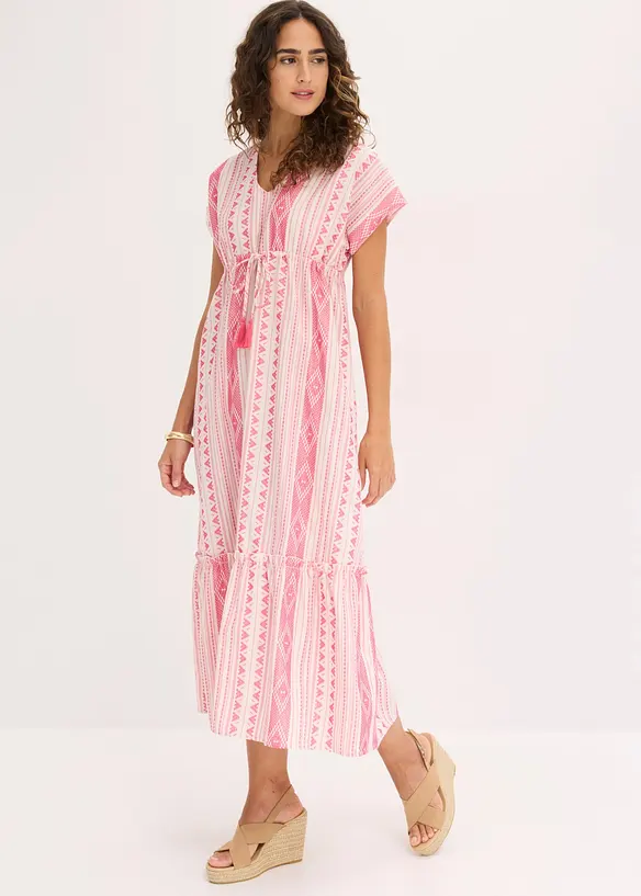 Midikleid aus Baumwoll-Mix, bonprix