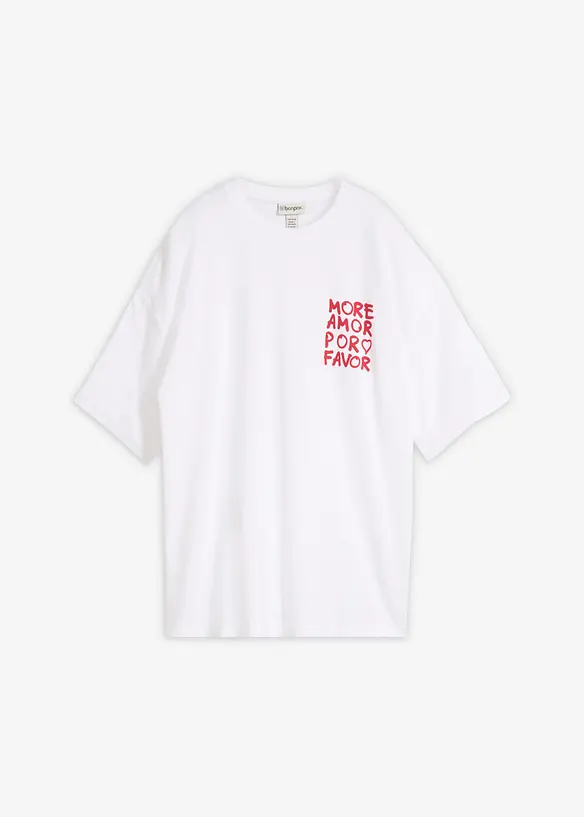 T-shirt oversize 100% coton, bonprix