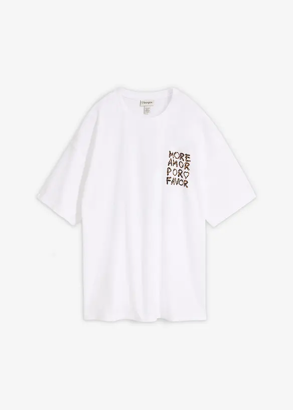 Oversize-Shirt aus reiner Bio-Baumwolle, bonprix