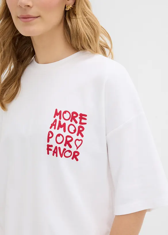 T-shirt oversize 100% coton, bonprix