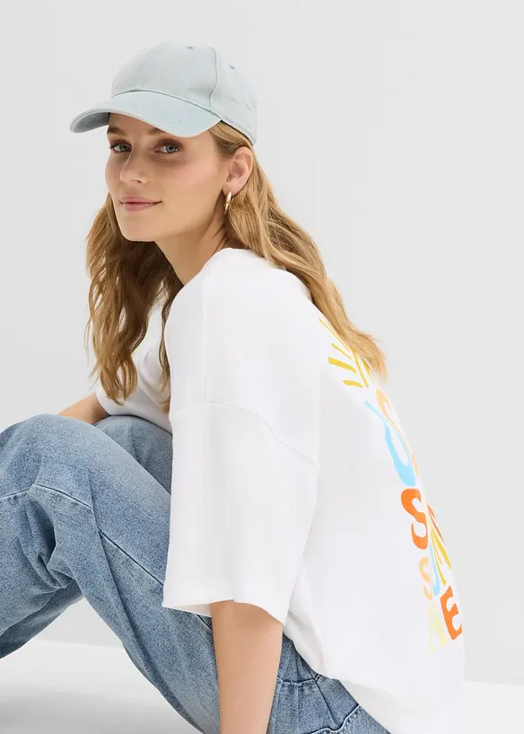 T-shirt oversize 100% coton, bonprix