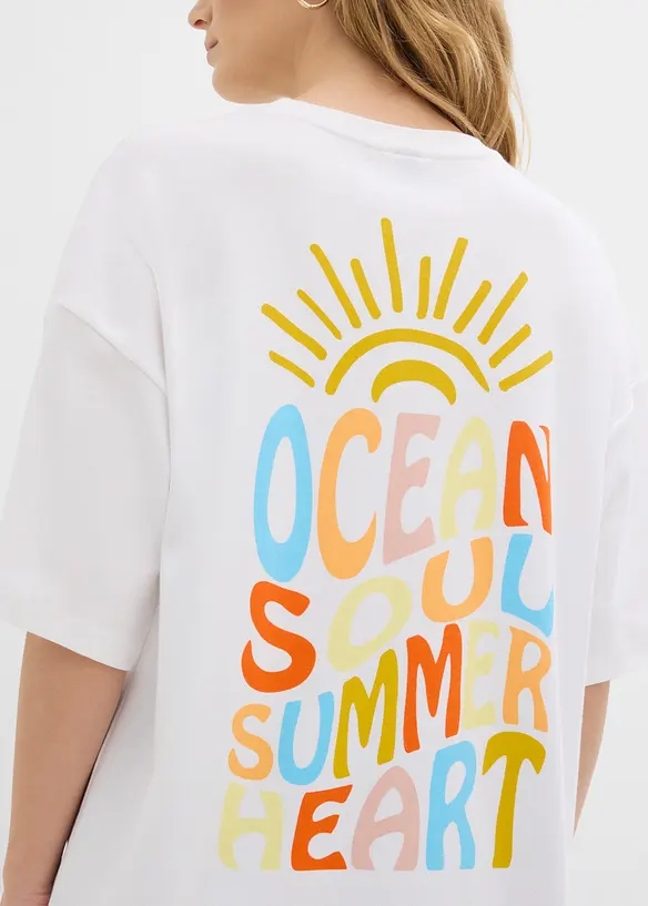 T-shirt oversize 100% coton, bonprix
