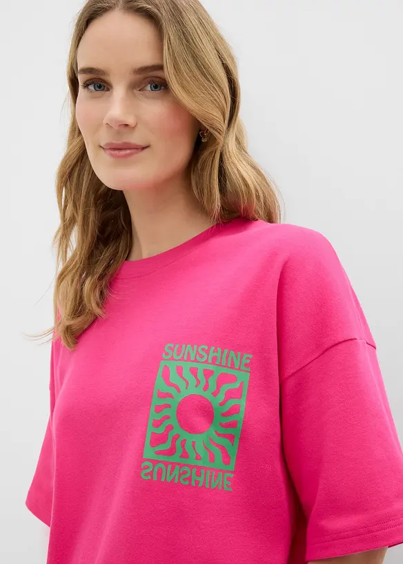 T-shirt oversize 100% coton, bonprix