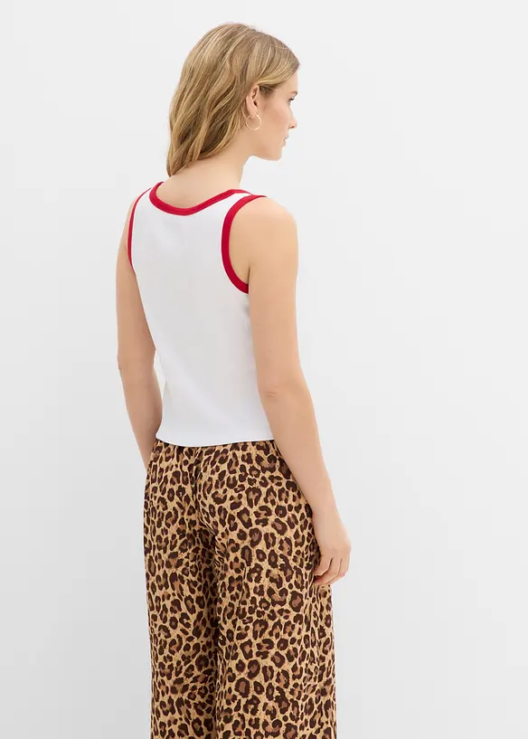 Top c&ocirc;tel&eacute; 100% coton, bonprix