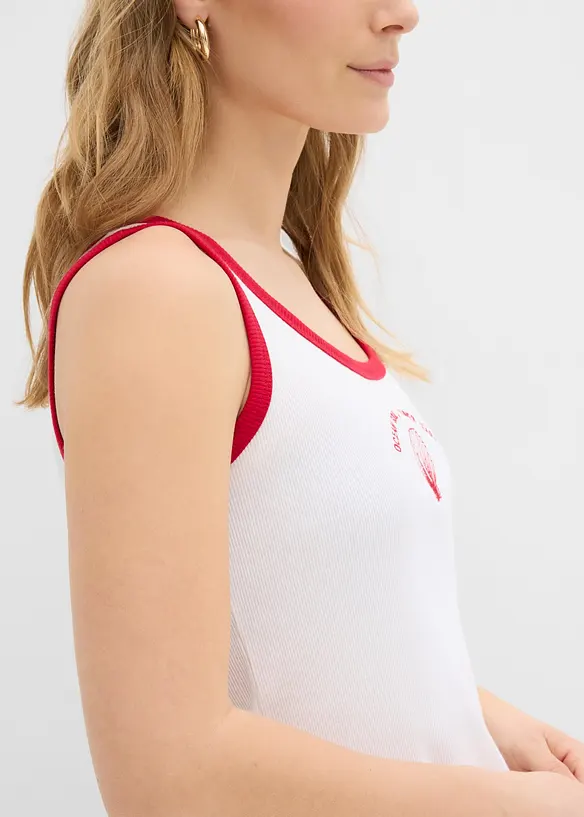 Top c&ocirc;tel&eacute; 100% coton, bonprix