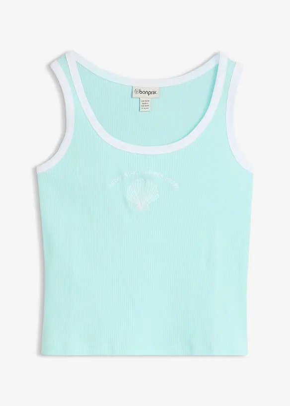 Top c&ocirc;tel&eacute; 100% coton, bonprix