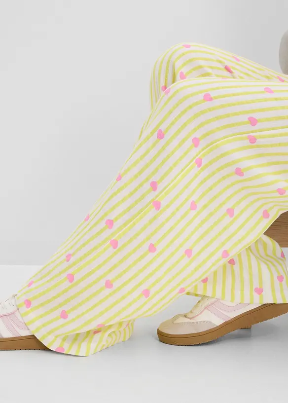 Pantalon taille &eacute;lastiqu&eacute;e en gaze de coton, bonprix