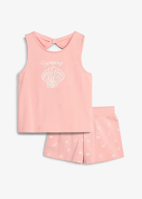Top und Shorts aus reiner Bio-Baumwolle (2-tlg.Set), bonprix