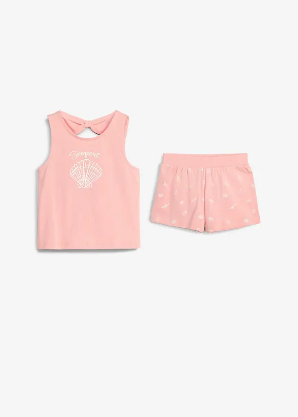 Top und Shorts aus reiner Bio-Baumwolle (2-tlg.Set), bonprix