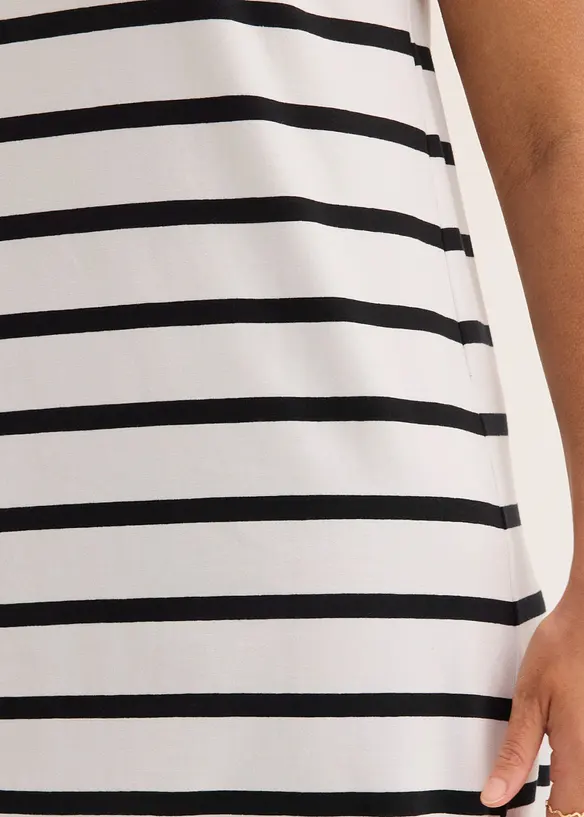 Jerseykleid aus elastischen Bio-Baumwoll-Mix, bonprix