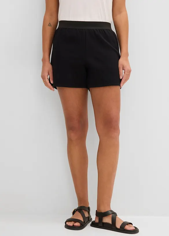 Sweat-Shorts mit abgerundetem Saum, bonprix