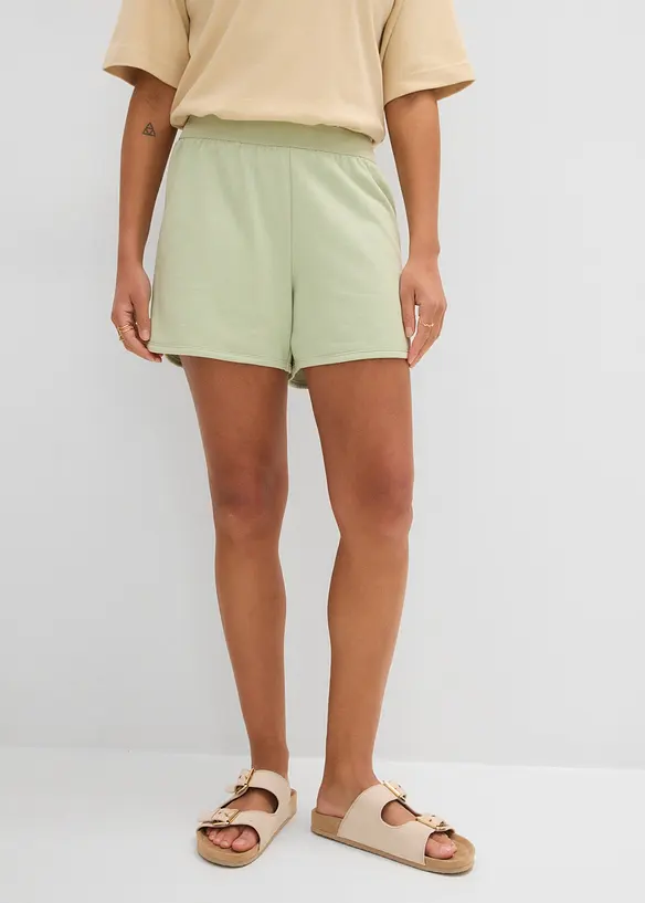 Sweat-Shorts mit abgerundetem Saum, bonprix
