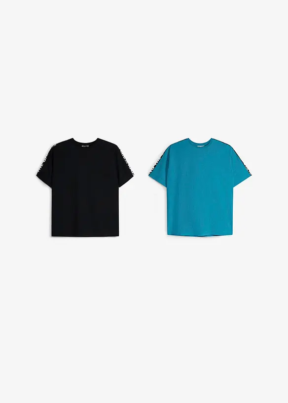 T-Shirt aus reiner Bio Baumwolle (2er Pack), bonprix