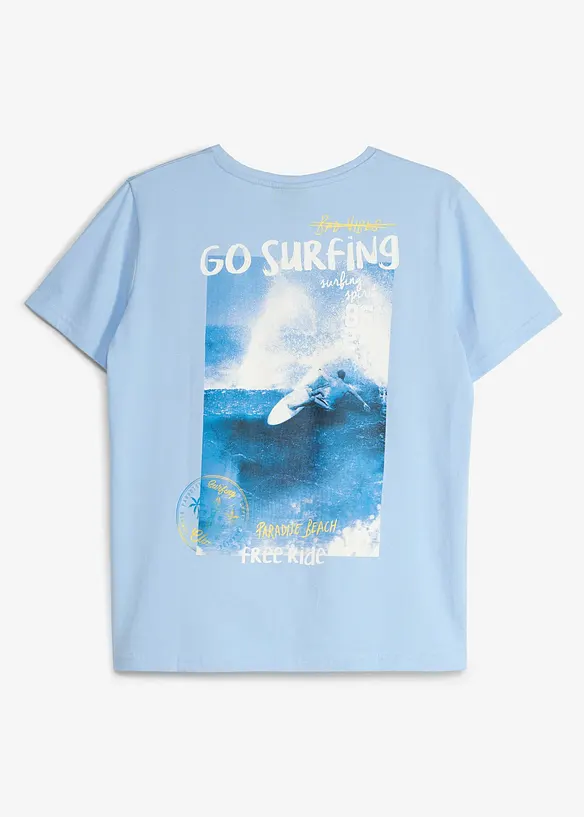 T-Shirt mit R&uuml;ckendruck aus reiner Bio Baumwolle, bonprix