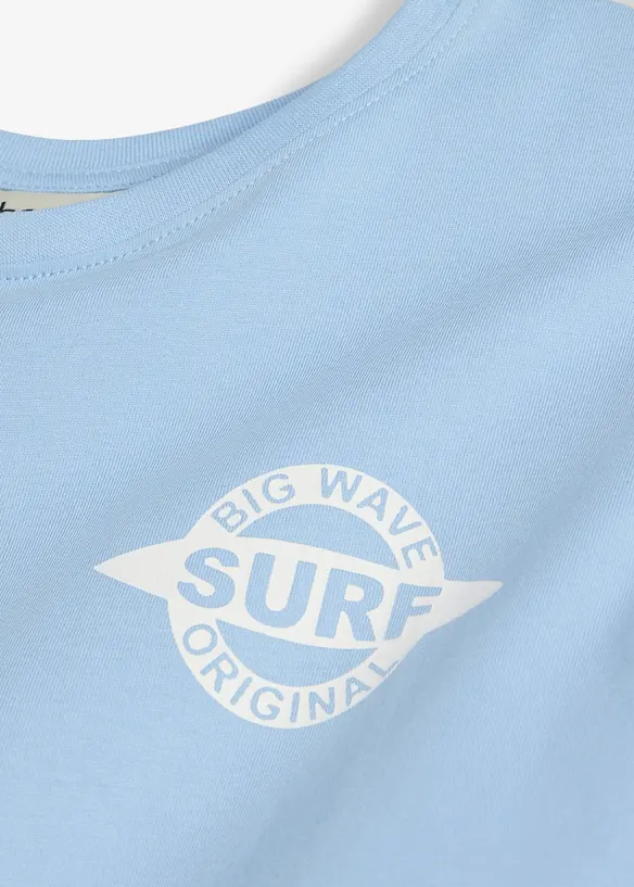 T-Shirt mit R&uuml;ckendruck aus reiner Bio Baumwolle, bonprix