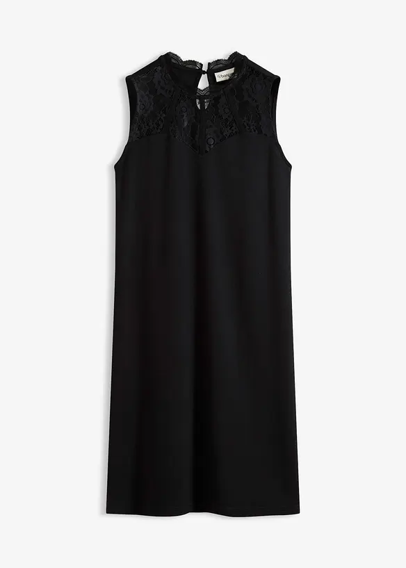 Jerseykleid mit Spitze, bonprix
