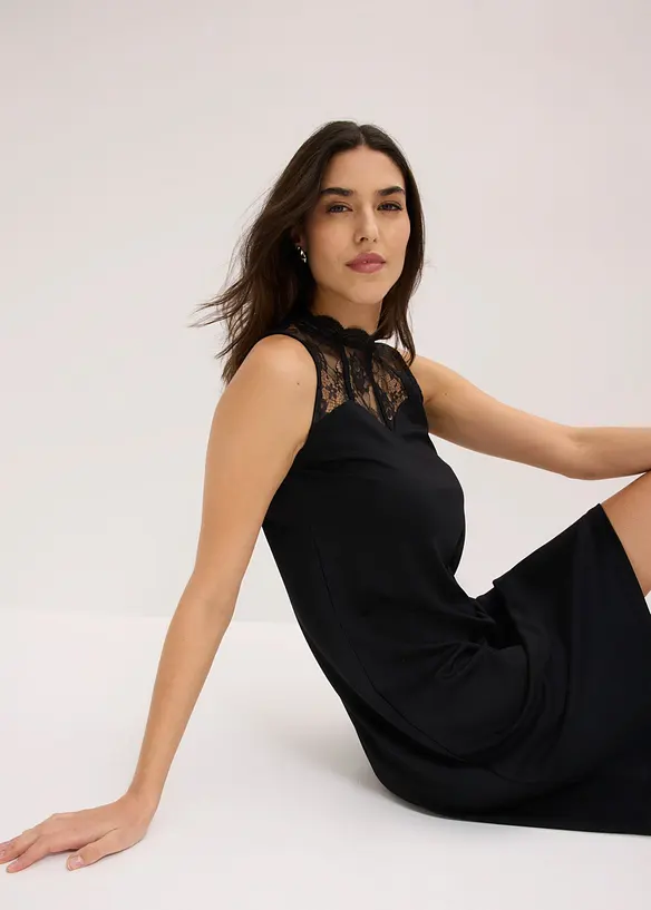 Jerseykleid mit Spitze, bonprix
