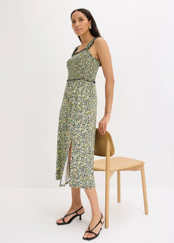 Jerseykleid aus flie&szlig;ender Viskose, bonprix
