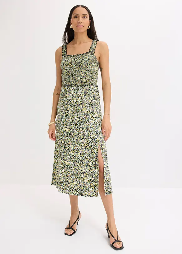 Jerseykleid aus flie&szlig;ender Viskose, bonprix