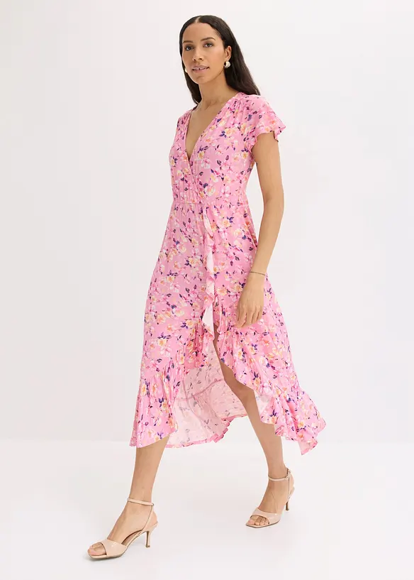 Jerseykleid aus flie&szlig;ender Viskose, bonprix