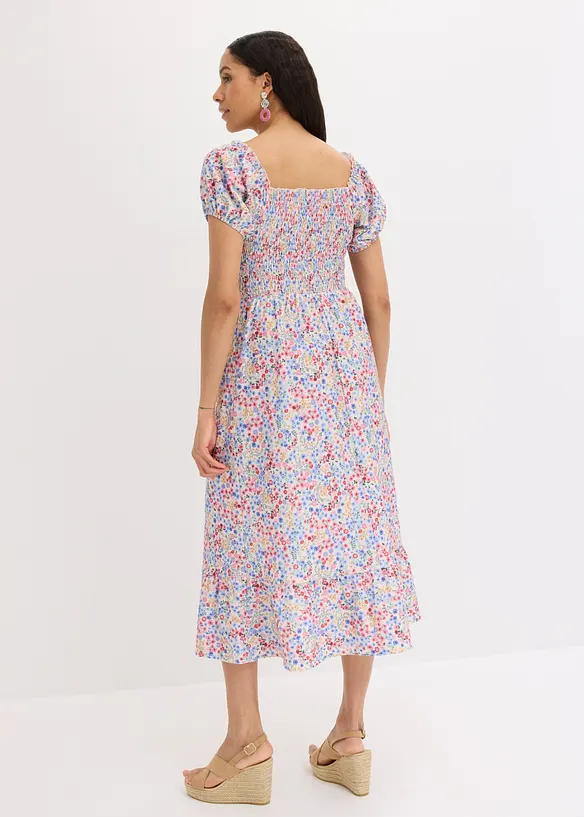 Jerseykleid mit Puff&auml;rmeln, bonprix