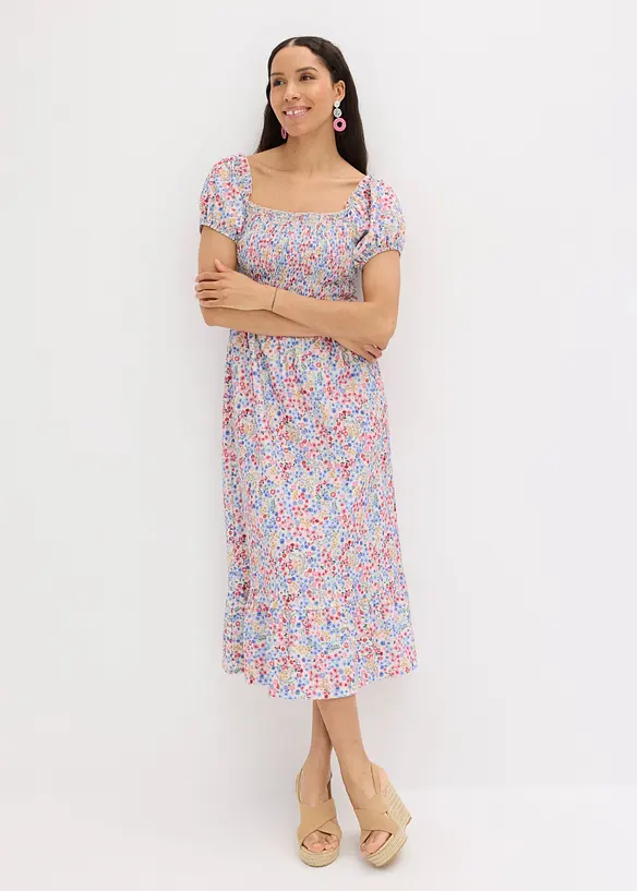 Jerseykleid mit Puff&auml;rmeln, bonprix