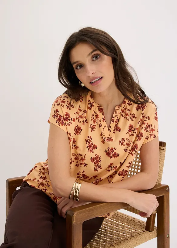 T-shirt tunique en viscose douce, bonprix