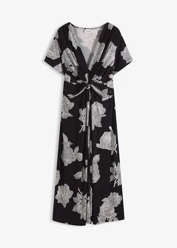 Jerseykleid mit Drapierung, bonprix