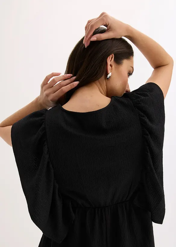 Shirtbluse aus strukturiertem Cr&ecirc;pe, bonprix
