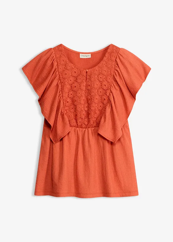 Blouse en cr&ecirc;pe textur&eacute;, bonprix