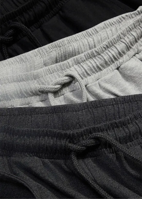 Sweat-Bermuda mit Bio Baumwolle (3er Pack), bonprix