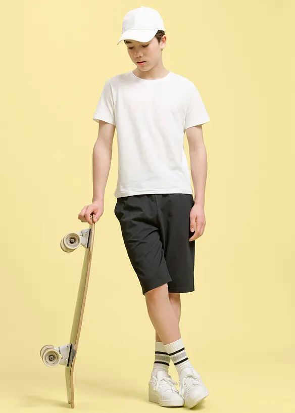 Lot de 2&nbsp;bermudas en jersey coton, bonprix