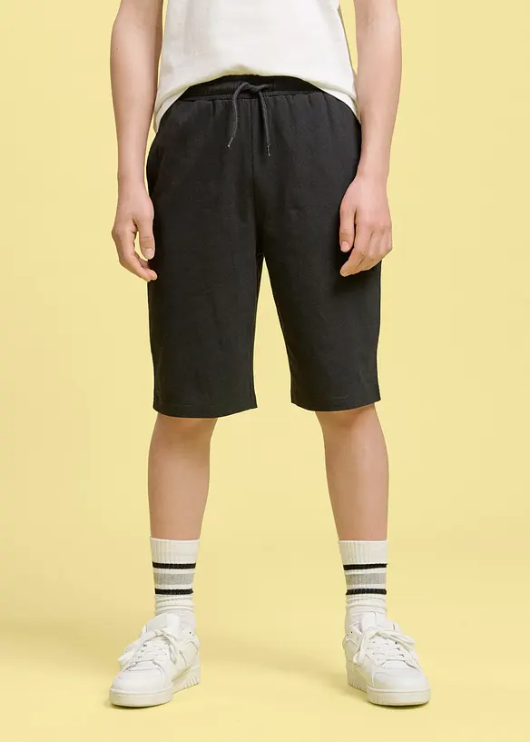 Sweat-Bermuda mit Bio Baumwolle (3er Pack), bonprix