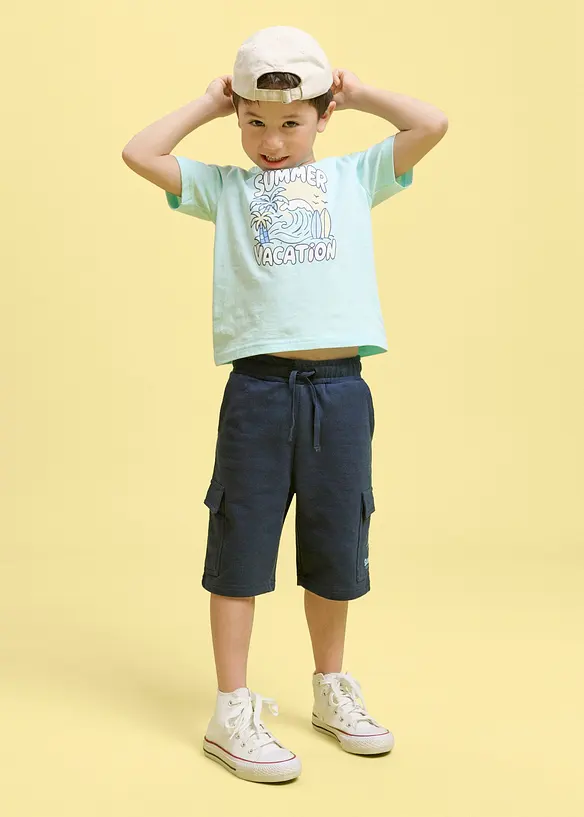 Bermuda sweat poches cargo 100% coton, bonprix