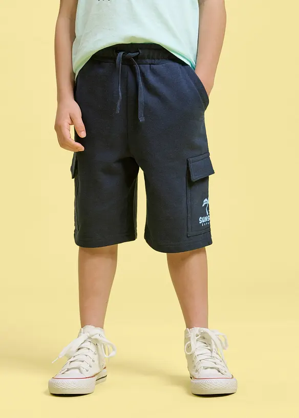 Bermuda sweat poches cargo 100% coton, bonprix