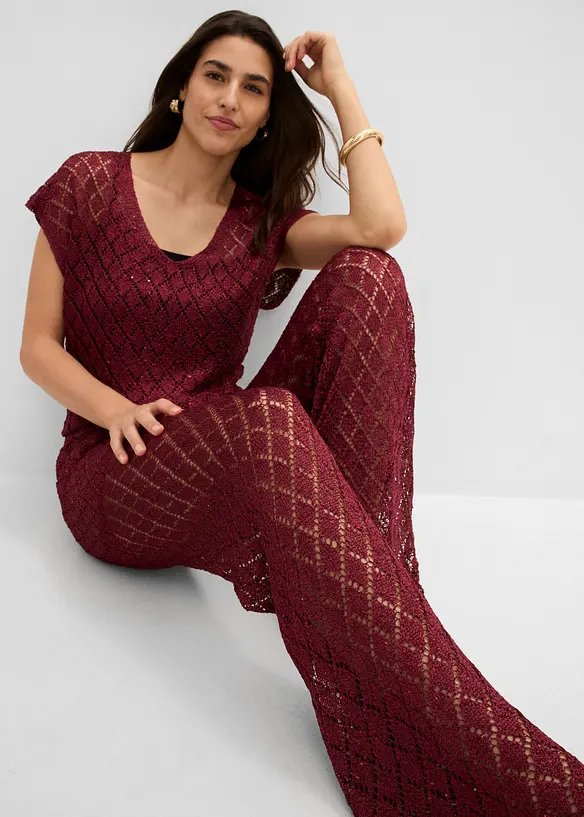 Strickhose mit Pailletten, bonprix