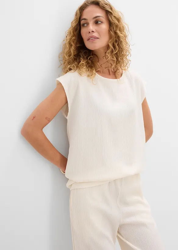 T-shirt en mati&egrave;re textur&eacute;e, bonprix