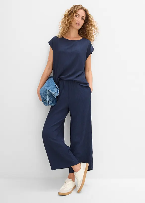 Shirt aus strukturiertem Material, bonprix