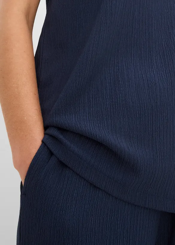 Shirt aus strukturiertem Material, bonprix