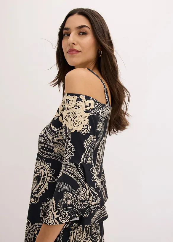 Ausgestelltes Carmen-Kleid, bonprix