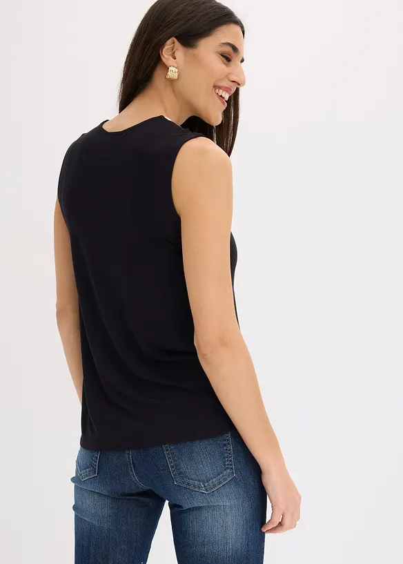 T-shirt &agrave; d&eacute;collet&eacute; plongeant, bonprix